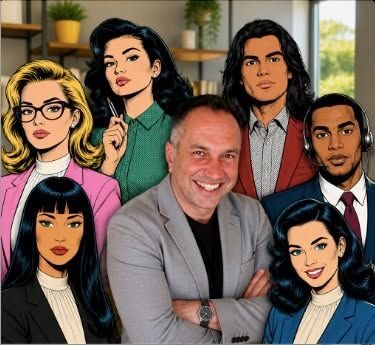 Ben Buey with the Artificially Employed AI team